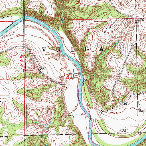 Topographic Map of Plagmans Barn Museum, IA