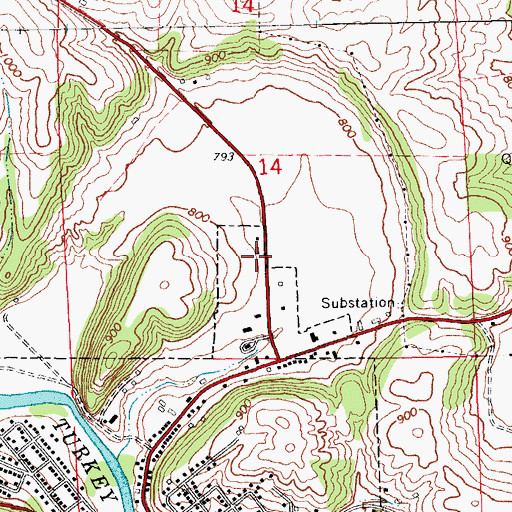 Topographic Map of Grace Evangelical Free Church, IA