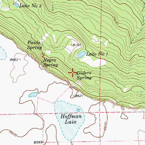 Topographic Map of Didero Spring, CO