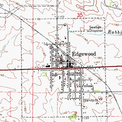 Topographic Map of United Methodist Church, IA