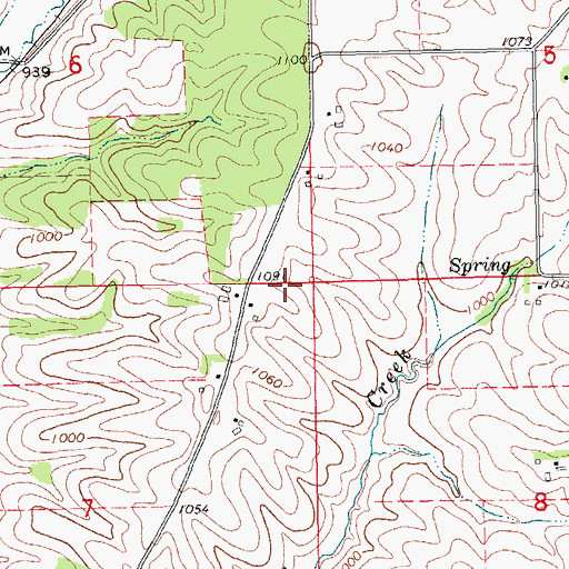 Topographic Map of Winkawitsch Cemetery, IA