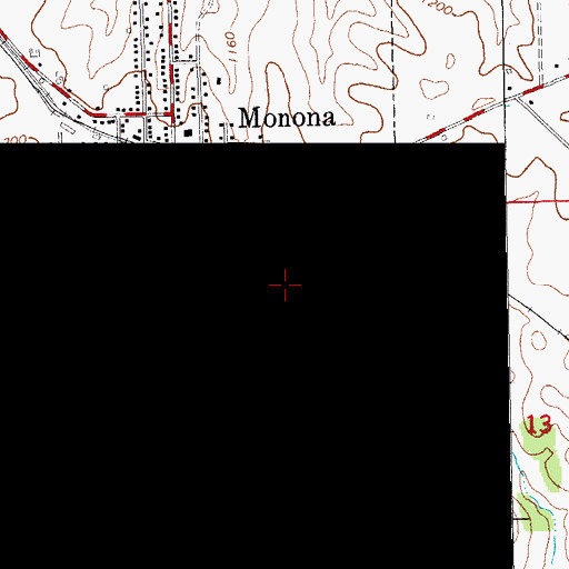 Topographic Map of Saint Pauls Lutheran Cemetery, IA