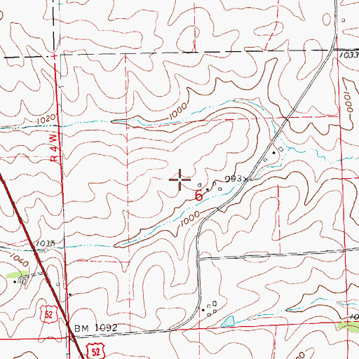 Topographic Map of Jenkins Cemetery, IA
