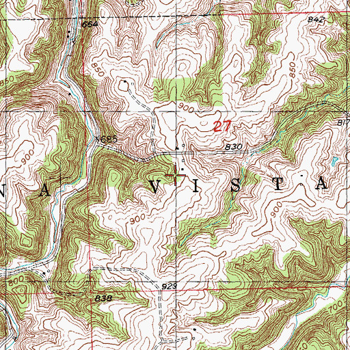 Topographic Map of North Buena Vista Cemetery, IA