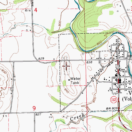 Topographic Map of Stone School Cemetery, IA