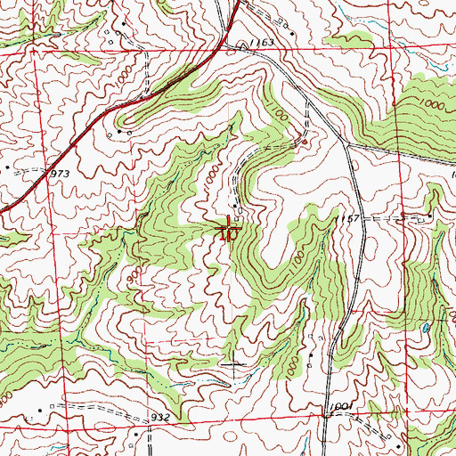 Topographic Map of Schmidt Cemetery, IA