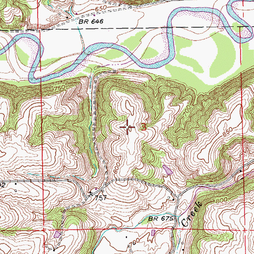 Topographic Map of Koenig Cemetery, IA