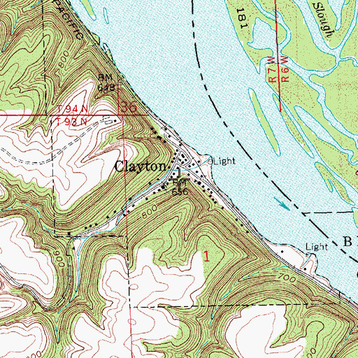 Topographic Map of Old Stone Schoolhouse Historical Marker, IA