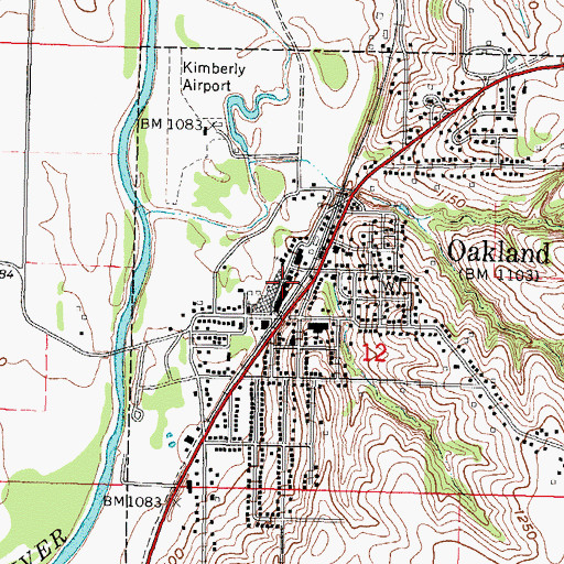 Topographic Map of Nishna Heritage Museum, IA