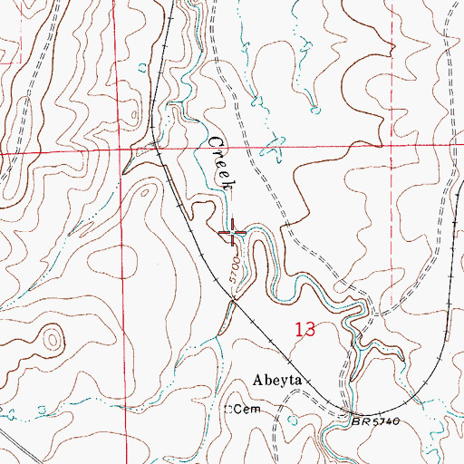 Topographic Map of Gurule Arroyo, CO