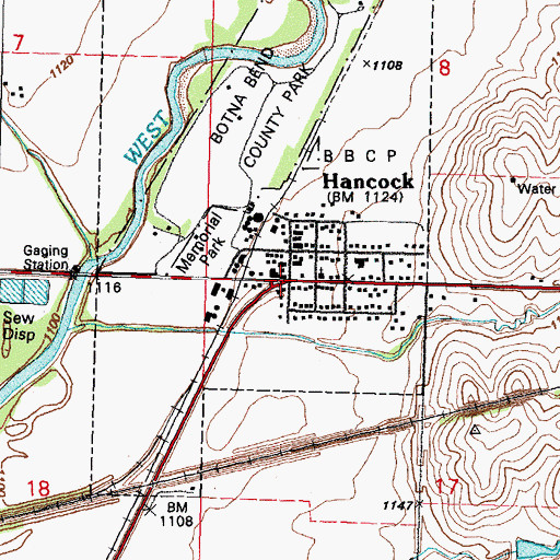 Topographic Map of United Methodist Church, IA