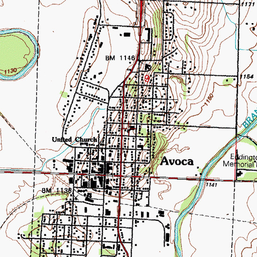 Topographic Map of A - H - S - T Elementary School, IA