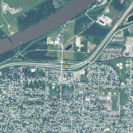 Aerial/Satellite Image of Interchange 55, IA