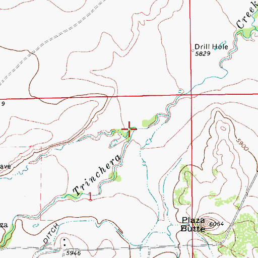 Topographic Map of Rito Azul, CO