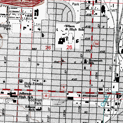 Topographic Map of Church of God of Prophecy, IA