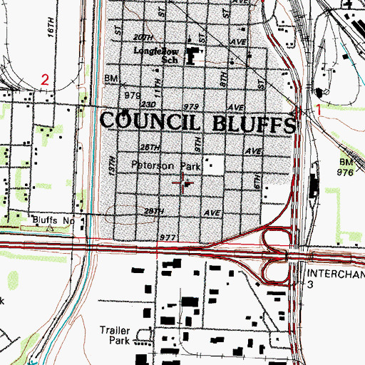 Topographic Map of Jehovahs Witnesses, IA