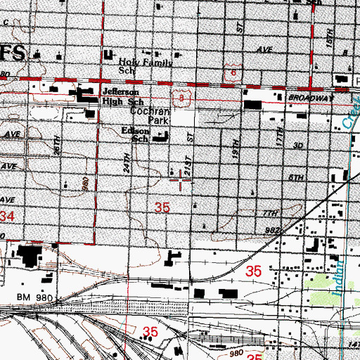 Topographic Map of Pentecostal House of Prayer, IA