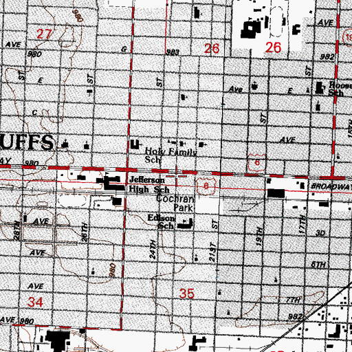 Topographic Map of Light of the Word Church, IA
