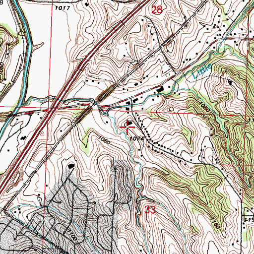 Topographic Map of Central Baptist Church, IA