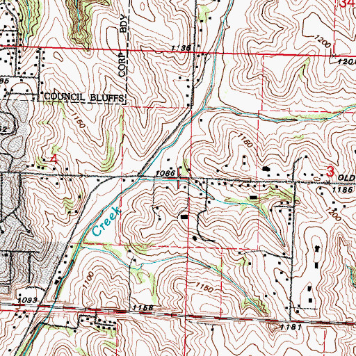 Topographic Map of Deaf Missions Church, IA