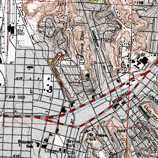 Topographic Map of Saint Patricks Catholic Church, IA