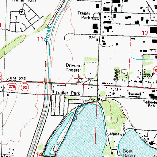 Topographic Map of Gethsemane Presbyterian Church, IA
