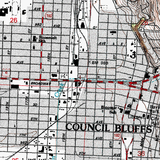 Topographic Map of Saint Pauls Evangelical Country Church, IA