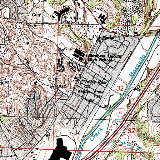 Topographic Map of Valley View Church, IA