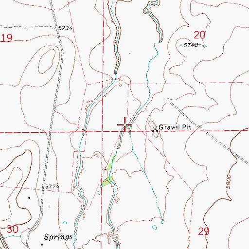 Topographic Map of Salazar Arroyo, CO