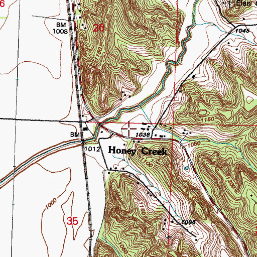 Topographic Map of Boyer Post Office (historical), IA