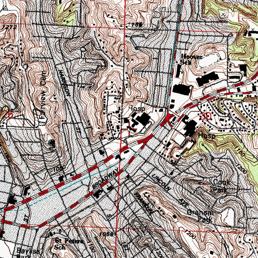 Topographic Map of Midwest Pain Management Center, IA