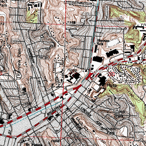 Topographic Map of Midwest Pathology Specialists Center, IA