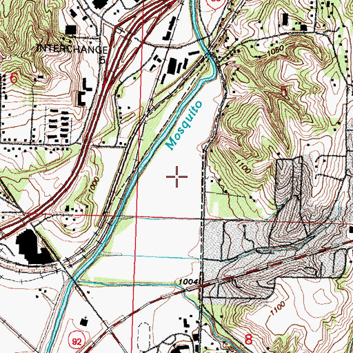 Topographic Map of Madison Shoppes, IA