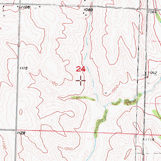 Topographic Map of Lake Shawtee Wildlife Management Area, IA