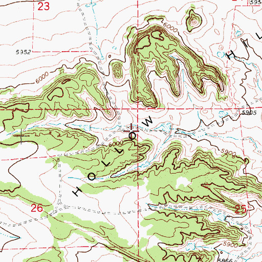 Topographic Map of Smith Hollow Hills, CO