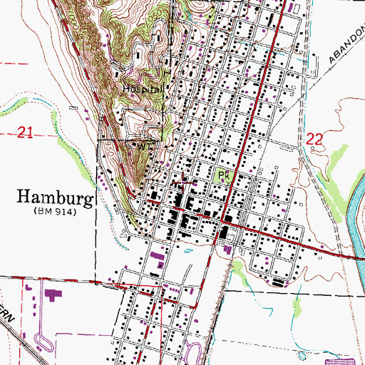 Topographic Map of Medical Clinic, IA