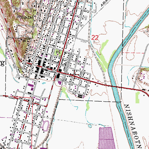 Topographic Map of United Trinity Church, IA