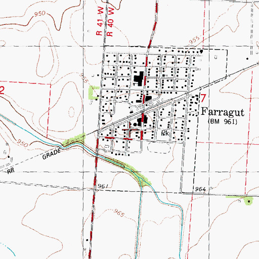 Topographic Map of United Methodist Church, IA