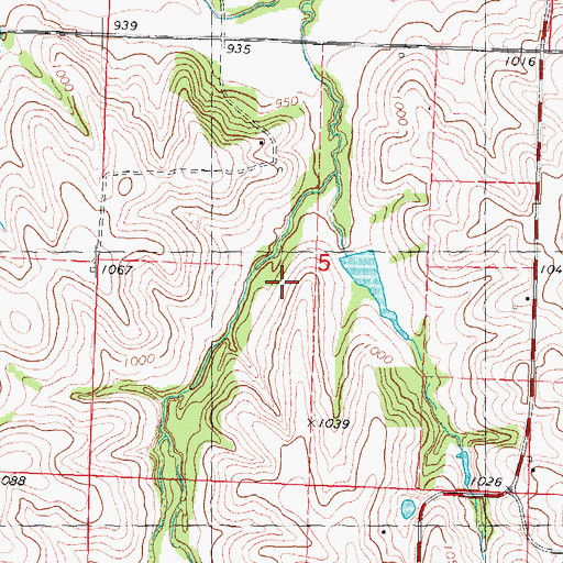 Topographic Map of Stauch Cemetery, IA
