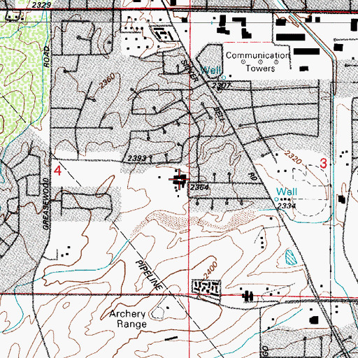 Topographic Map of Brichta Elementary School, AZ