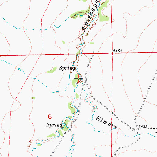 Topographic Map of Elmore Arroyo, CO