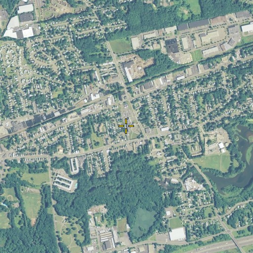Aerial/Satellite Image of Burnside School, CT