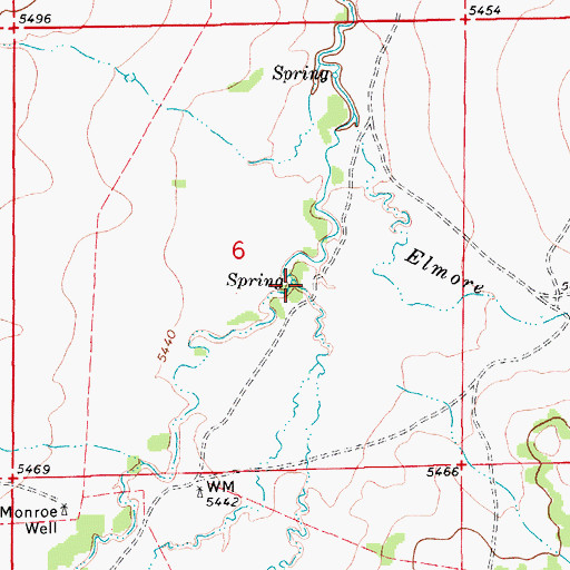 Topographic Map of East Draw, CO