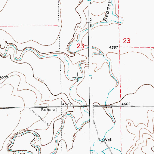 Topographic Map of Wetzel Creek, CO