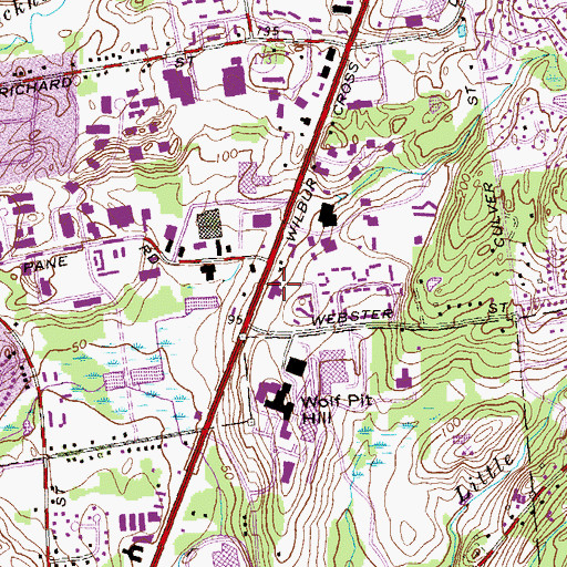 Topographic Map of Christian Faith Center, CT