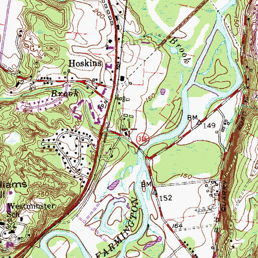 Topographic Map of Church of Christ, CT