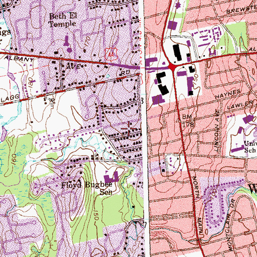 Topographic Map of The Church of Jesus Christ of Latter Day Saints, CT