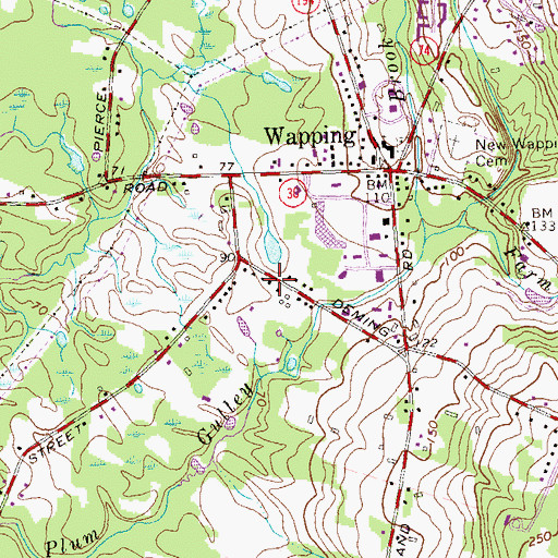 Topographic Map of Church of the Living God, CT