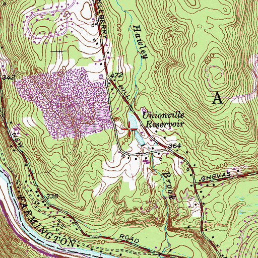 Topographic Map of Countryside Park, CT