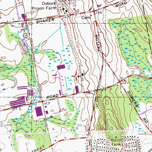 Topographic Map of Cybulski Industrial Park, CT